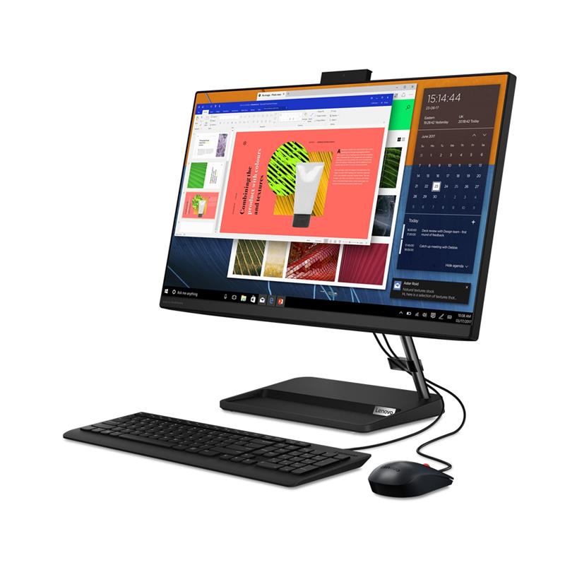 Lenovo IdeaCentre AIO 3 24ALC6 AMD Ryzen™ 5 60,5 cm (23.8"") 1920 x 1080 Pixels 8 GB DDR4-SDRAM 256 GB SSD Alles-in-één-pc Windows 11 Home Wi-Fi 6 (80