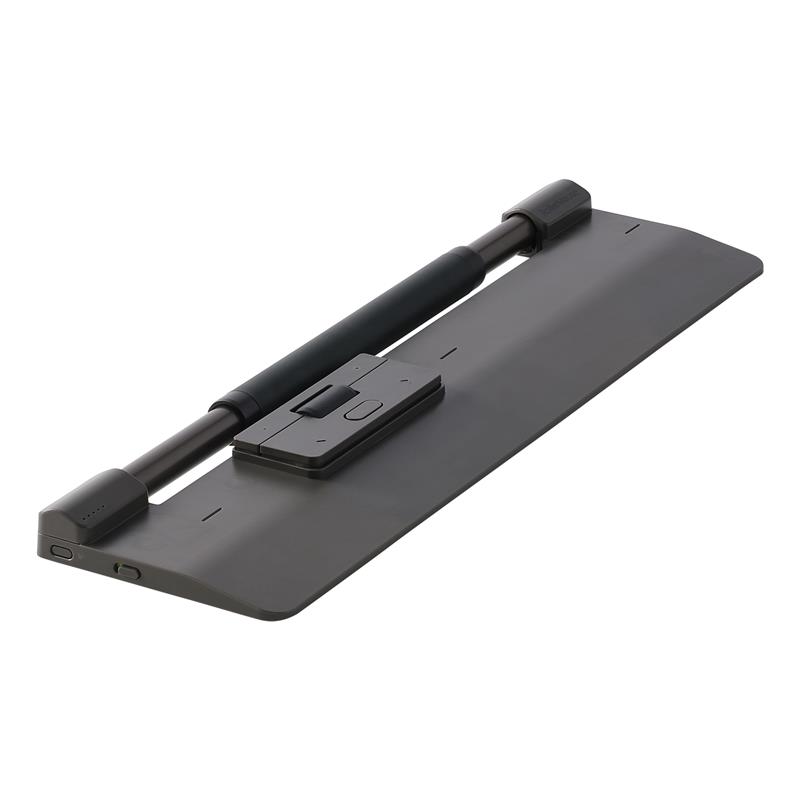 RollerMouse Pro Wireless with Extended wrist rest in Dark grey fabric leather