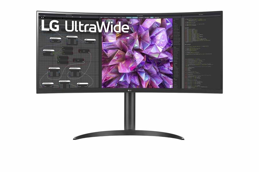 LG 34WQ75C-B computer monitor 86,4 cm (34"") 3440 x 1440 Pixels Quad HD LCD Zwart