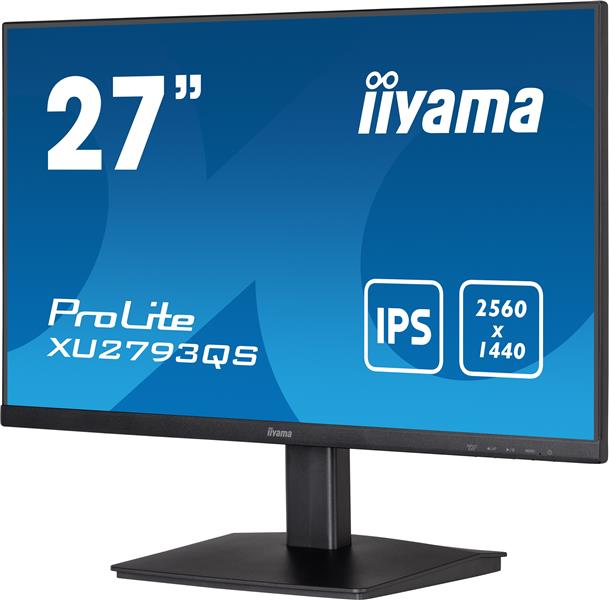 iiyama ProLite XU2793QS-B1 computer monitor 68,6 cm (27"") 2560 x 1440 Pixels Wide Quad HD LED Zwart
