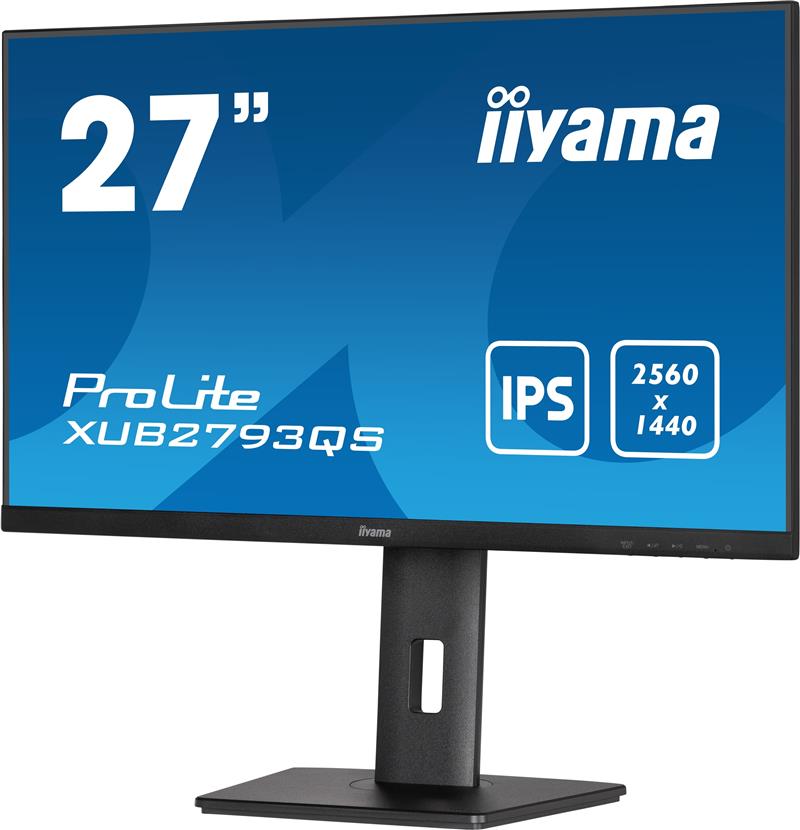 iiyama ProLite XUB2793QS-B1 computer monitor 68,6 cm (27"") 2560 x 1440 Pixels Wide Quad HD LED Zwart