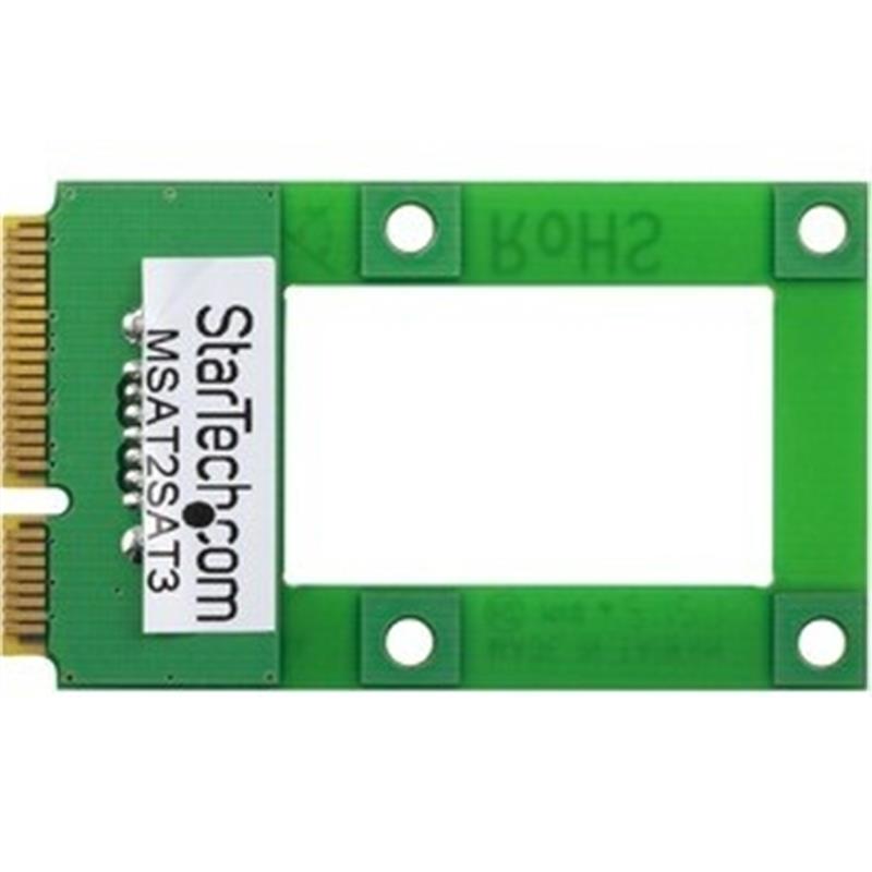 StarTech.com mSATA-naar-SATA HDD / SSD-adapter Mini SATA-naar-SATA-converterkaart