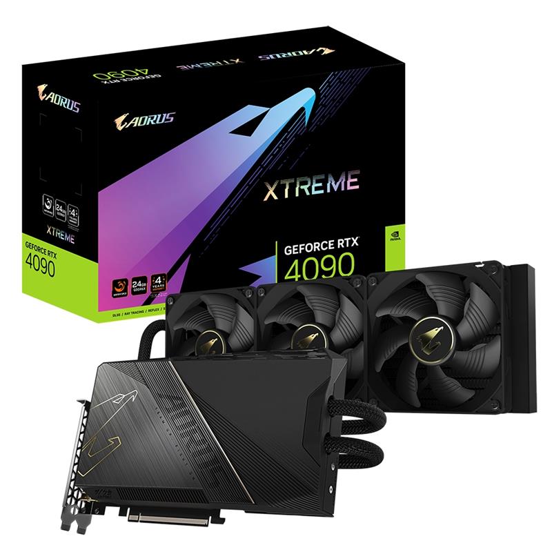 GIGA VGA 24GB RTX4090 AORUS XTREME Waterforce 24G 3xDP/3xHDMI AORUS GeForce RTX 4090 XTREME WATERFORCE 24G