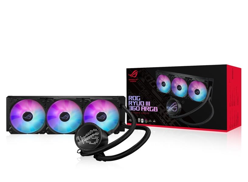 ASUS ROG Ryuo III 360 ARGB Processor Kit voor vloeistofkoeling 12 cm Zwart