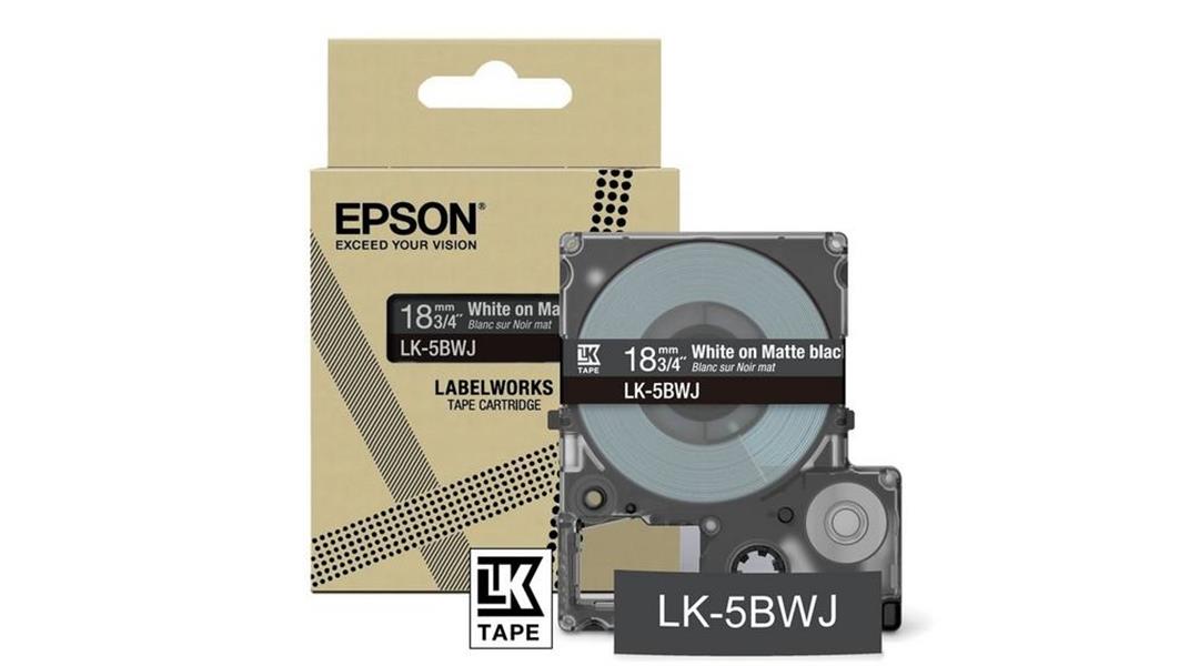 EPSON Matte Tape Blue Black 18mm 8m