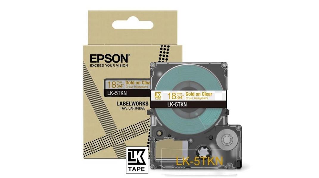 EPSON Metallic Tape Clear Gold 18mm 9m