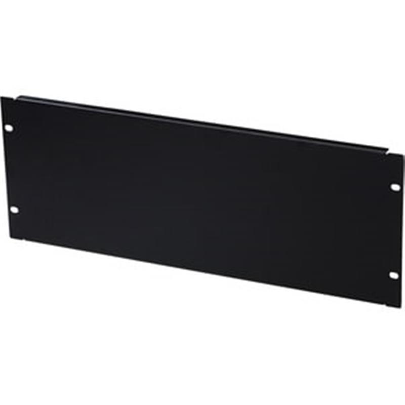 4U blank panel color black RAL 9005 