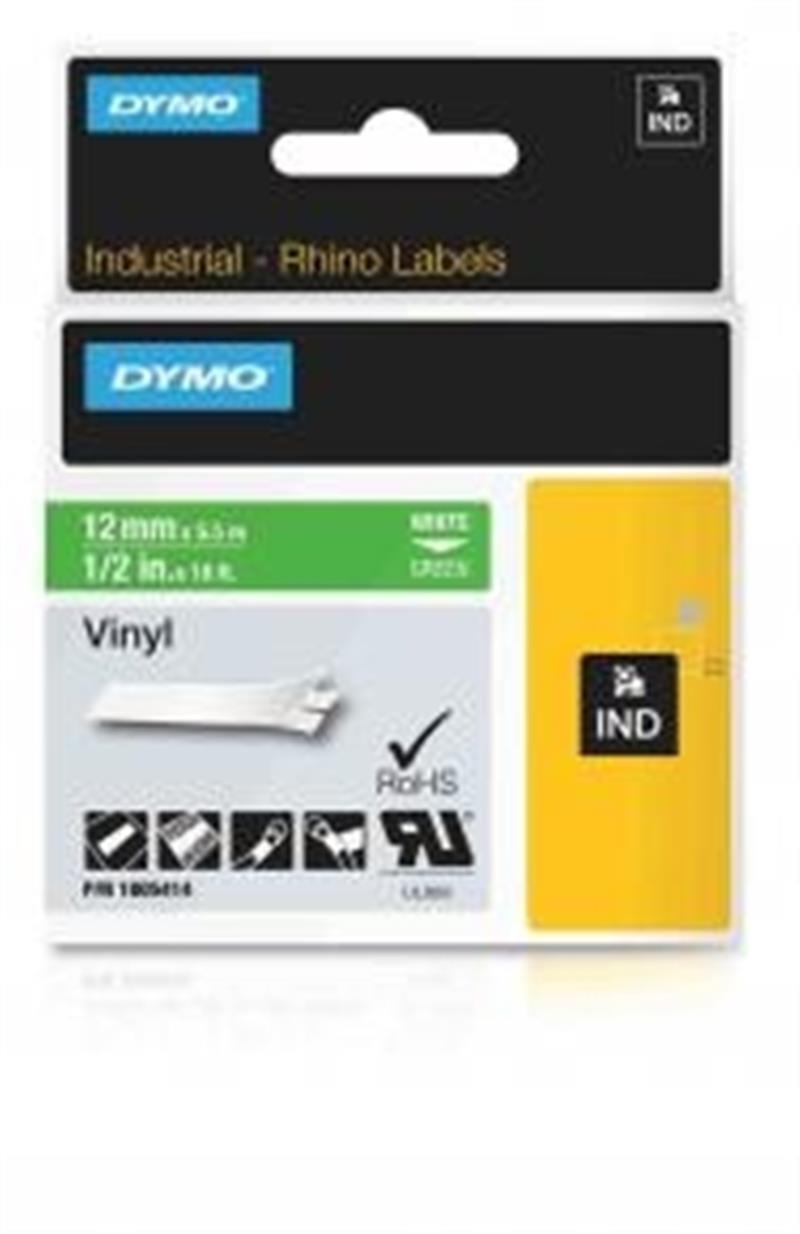 DYMO 1805414 labelprinter-tape Wit op groen