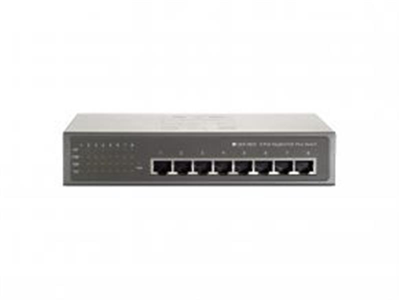 LevelOne GEP-0820 netwerk-switch Unmanaged Gigabit Ethernet (10/100/1000) Power over Ethernet (PoE) Grijs