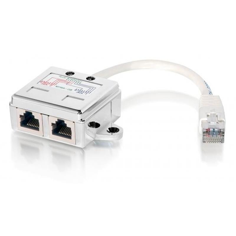 Equip 127603 network splitter Metallic, Wit