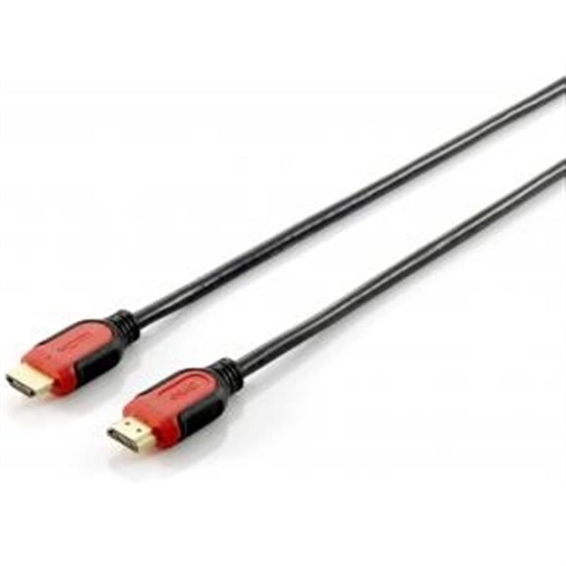 Equip 119341 HDMI kabel 1 m HDMI Type A (Standaard) Zwart, Rood