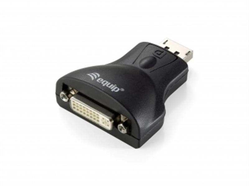 Equip 133431 video kabel adapter 0,2 m DisplayPort DVI Zwart