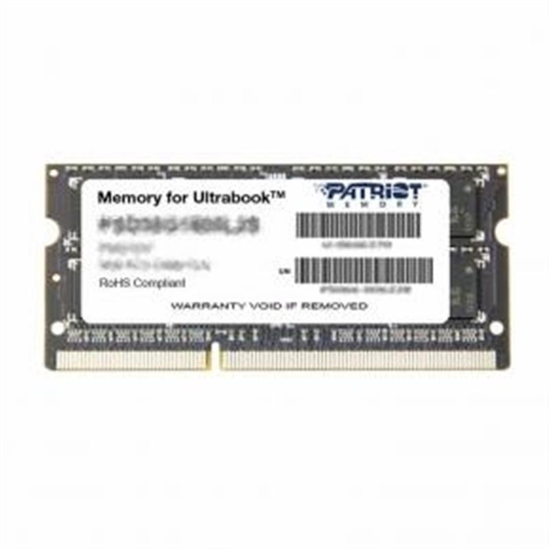 Patriot SO-DIMM for Ultrabook 4GB DDR3L 1333MHZ CL9 1 35V Low-Voltage