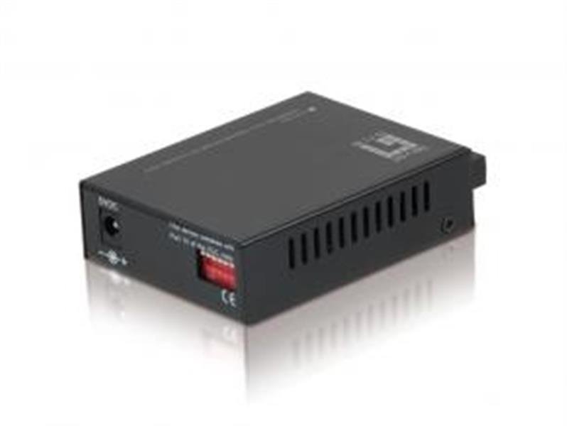 LevelOne FVT-2201 netwerk media converter 100 Mbit/s 1310 nm Single-mode Zwart
