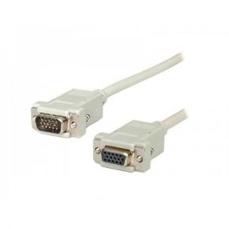 ADJ VGA Cable D-SUB 15-Pin M F 3m Silver