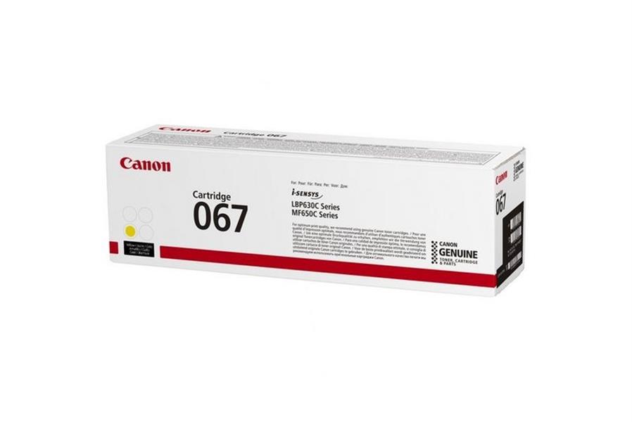 Canon 067 tonercartridge 1 stuk(s) Origineel Geel