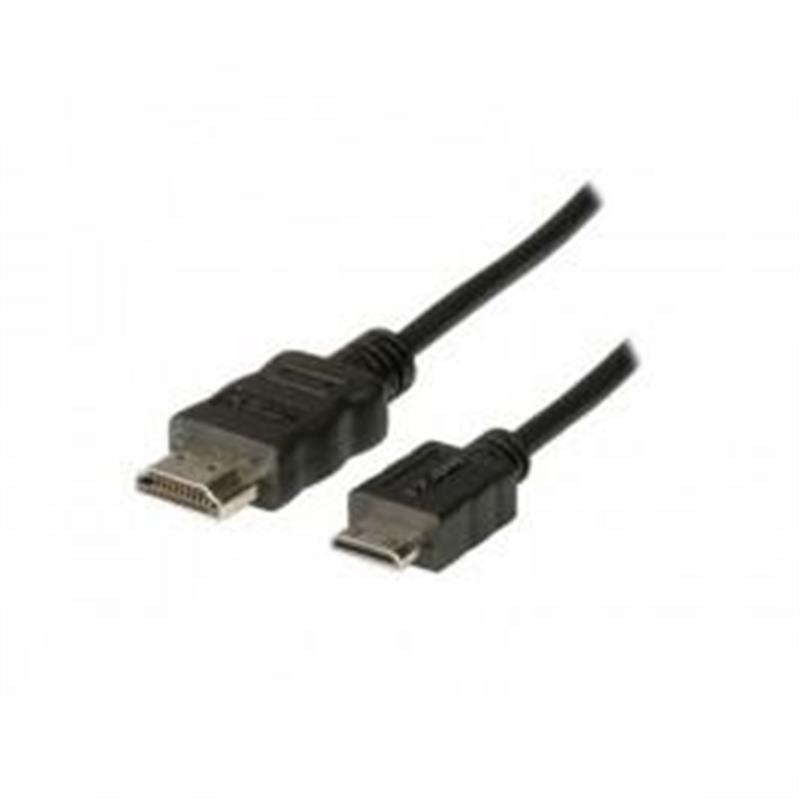 ADJ High Speed HDMI Cable HDMI Type-A -> Mini-HDMI Type-C M M 2m Black Blister