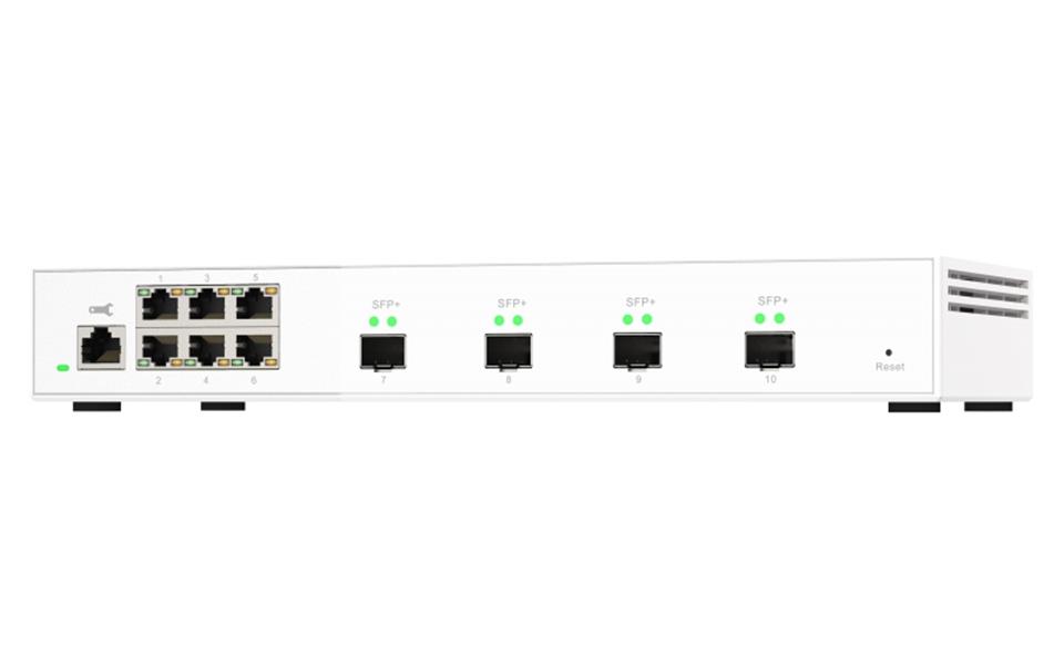 QNAP QSW-M2106-4S netwerk-switch Managed L2 2.5G Ethernet (100/1000/2500) Wit