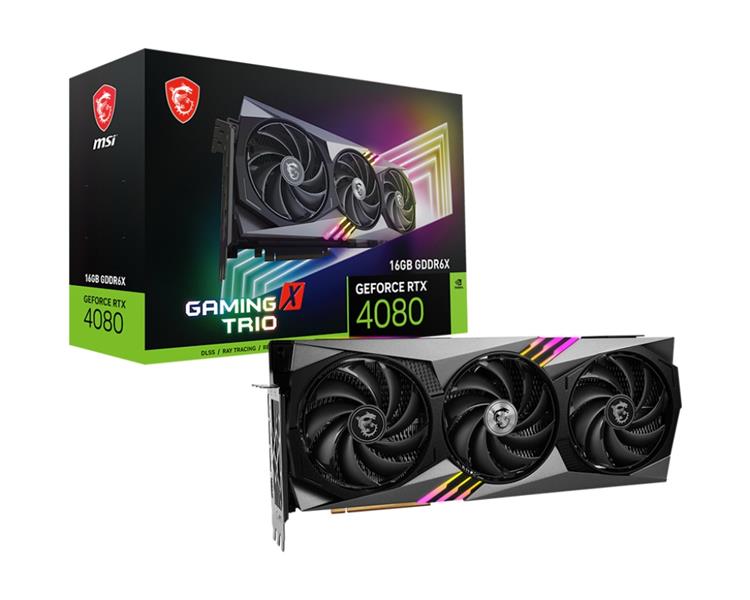 MSI VGA 16GB RTX4080 GAMING X TRIO 3DP/HDMI GeForce RTX 4080 16GB GAMING X TRIO