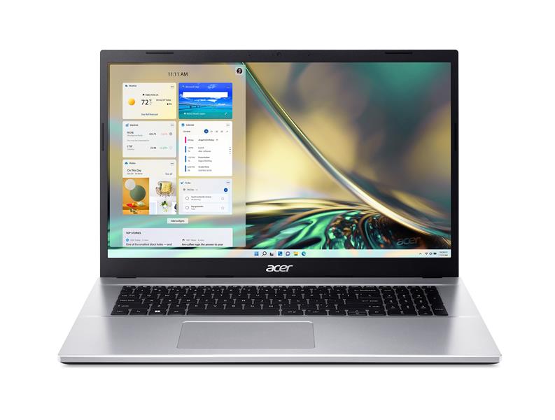 Acer Aspire 3 A317-54-38U0 i3-1215U Notebook 43,9 cm (17.3"") Full HD Intel® Core™ i3 8 GB DDR4-SDRAM 512 GB SSD Windows 11 Home Zilver