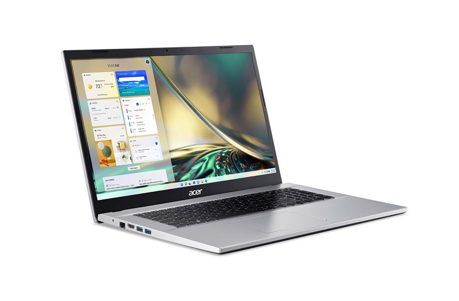 Acer Aspire 3 A317-54-38U0 i3-1215U Notebook 43,9 cm (17.3"") Full HD Intel® Core™ i3 8 GB DDR4-SDRAM 512 GB SSD Windows 11 Home Zilver