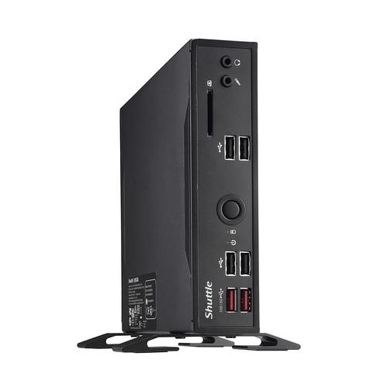 Shuttle XPC slim Barebone i7-10510U 2x LAN 1xGbit 1x 2 5Gbit 1xCOM 1xHDMI 1xDP ventilatorloos 24 7 permanent gebruik