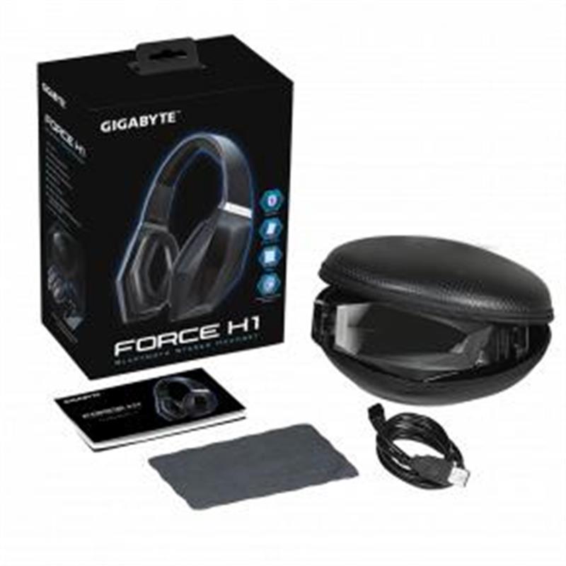 Gigabyte FORCE H1 hoofdtelefoon/headset Hoofdtelefoons Hoofdband Zwart