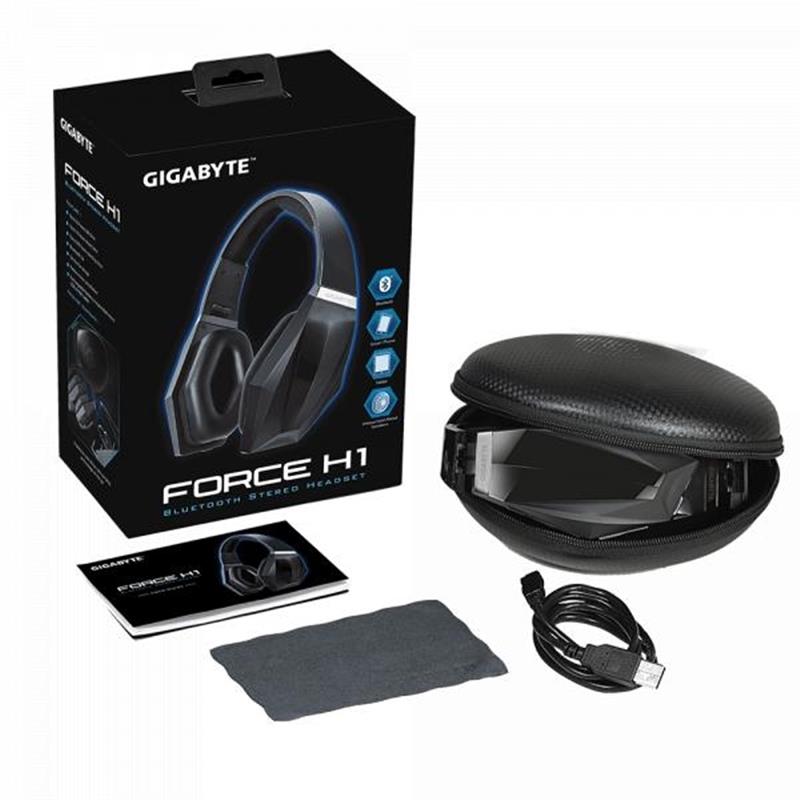 Gigabyte FORCE H1 hoofdtelefoon/headset Hoofdtelefoons Hoofdband Zwart