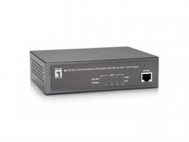 LevelOne FEP-0511 netwerk-switch Fast Ethernet (10/100) Power over Ethernet (PoE) Grijs