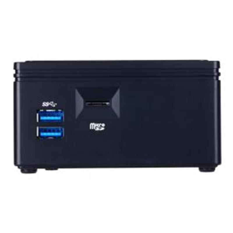 Gigabyte GB-BACE-3160 PC/workstation barebone J3160 1,6 GHz 0.69L maat pc Zwart