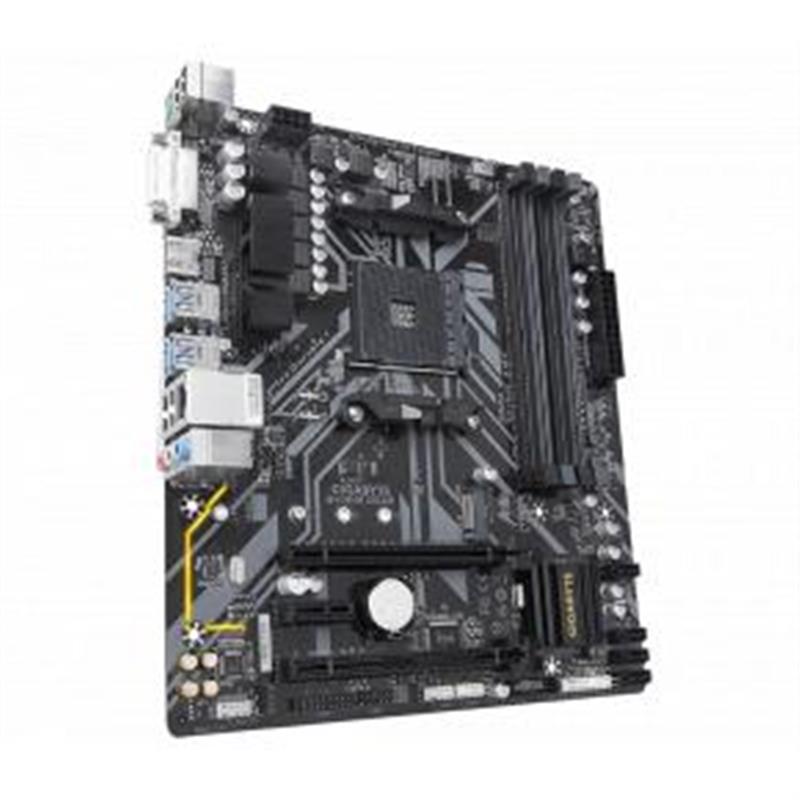 Gigabyte B450M DS3H moederbord Socket AM4 Micro ATX AMD B450