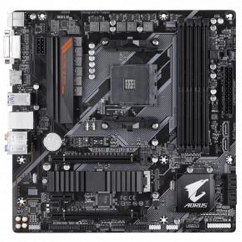 Gigabyte B450 AORUS M (rev. 1.0) moederbord Socket AM4 Micro ATX AMD B450