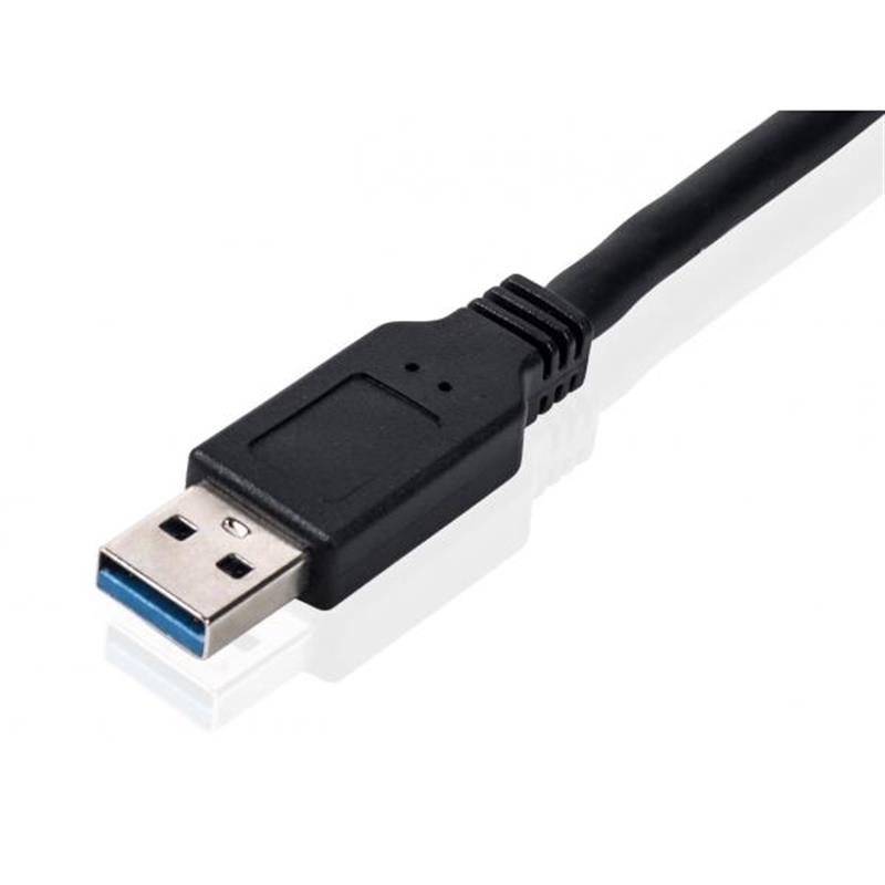 Equip 133472 tussenstuk voor kabels USB C Micro USB B Zwart