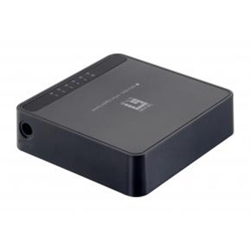 LevelOne GEU-0522 Gigabit Ethernet (10/100/1000) Zwart