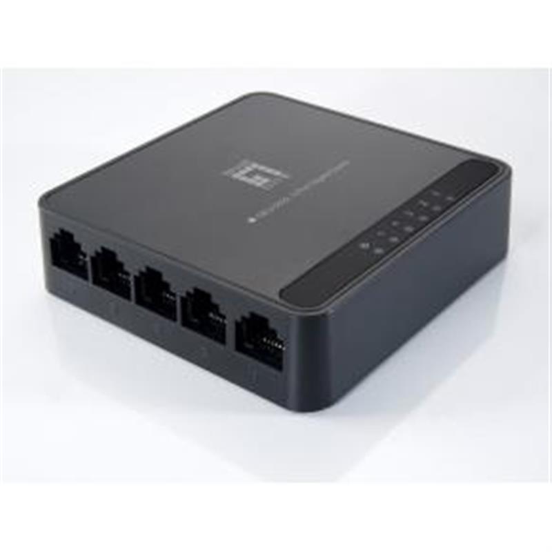 LevelOne GEU-0522 Gigabit Ethernet (10/100/1000) Zwart