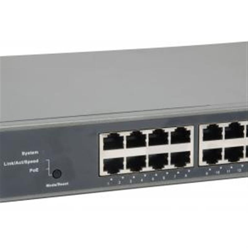 LevelOne GEP-2851 Managed Gigabit Ethernet (10/100/1000) Power over Ethernet (PoE) Zwart