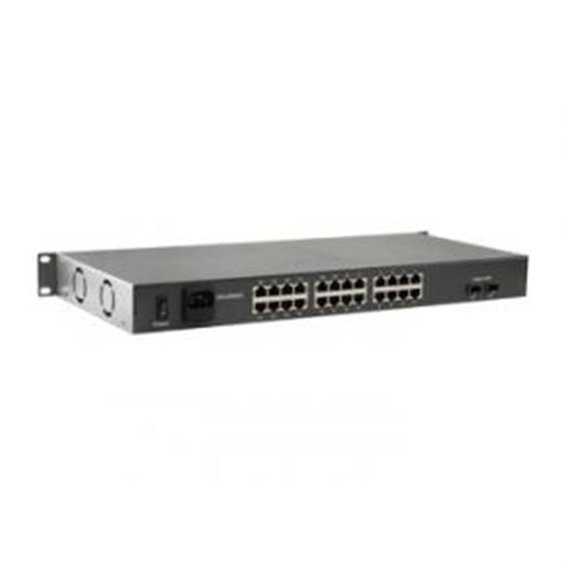 LevelOne FGP-2602W250 netwerk-switch Unmanaged Fast Ethernet (10/100) Power over Ethernet (PoE) Zwart