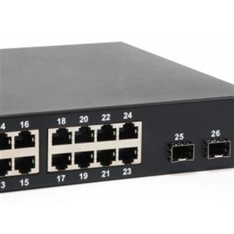 LevelOne GEP-2622W380 netwerk-switch Unmanaged Gigabit Ethernet (10/100/1000) Power over Ethernet (PoE) Zwart