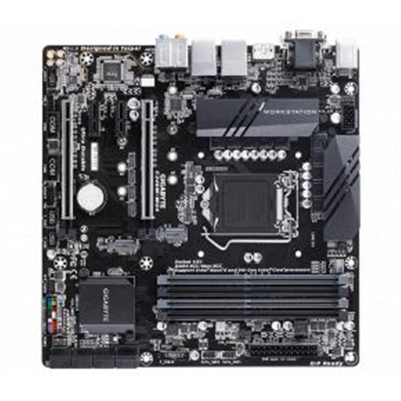 Gigabyte C246M-WU4 server-/werkstationmoederbord LGA 1151 (Socket H4) Micro ATX Intel C246 Express