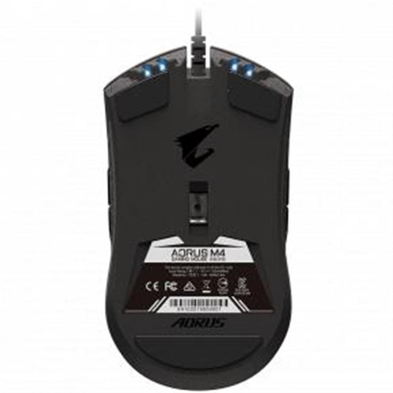 Gigabyte AORUS M4 muis Ambidextrous USB Type-A Optisch 6400 DPI