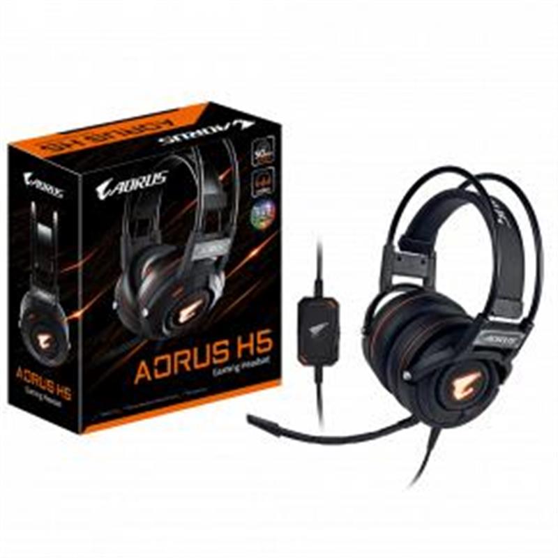Gigabyte AORUS H5 Headset Hoofdband Zwart