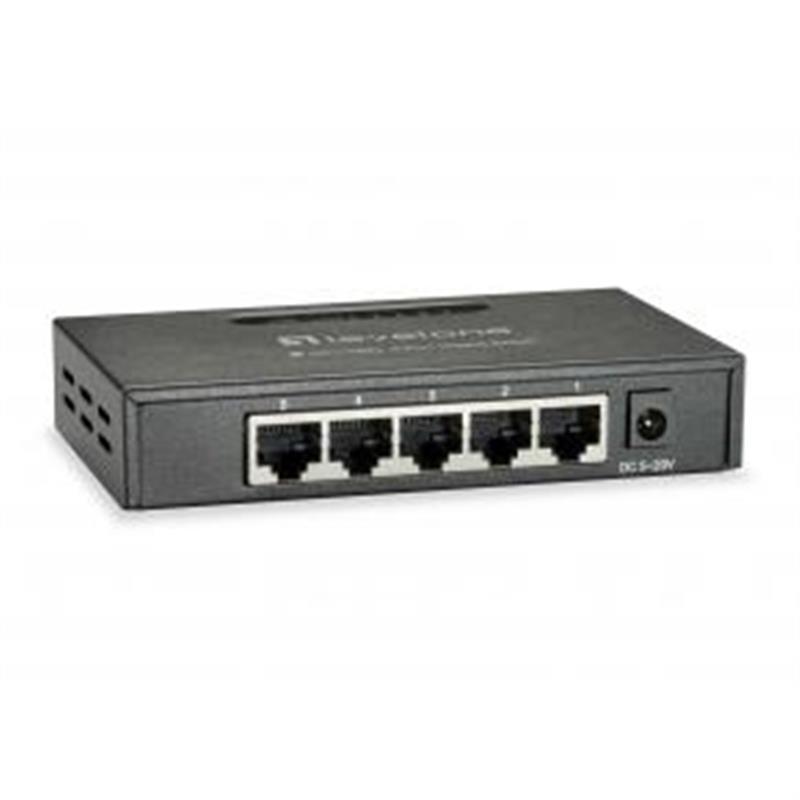 LevelOne GEU-0523 netwerk-switch Unmanaged Gigabit Ethernet (10/100/1000) Zwart