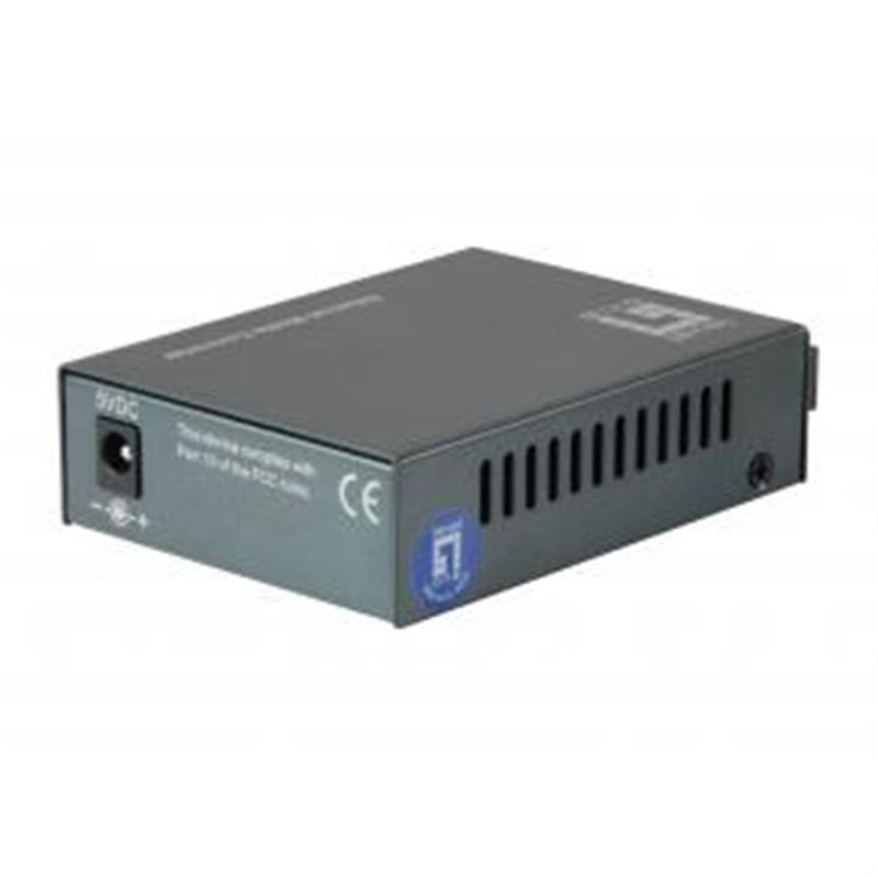 LevelOne FVT-1104 netwerk media converter 100 Mbit/s 1310 nm Single-mode Zwart