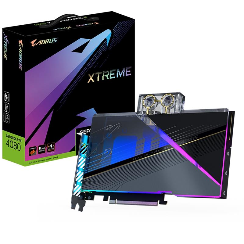 GIGA VGA 16GB RTX4080 XTREME WATERFORCE 3xDP/3xHDMI AORUS GeForce RTX 4080 16GB XTREME WATERFORCE