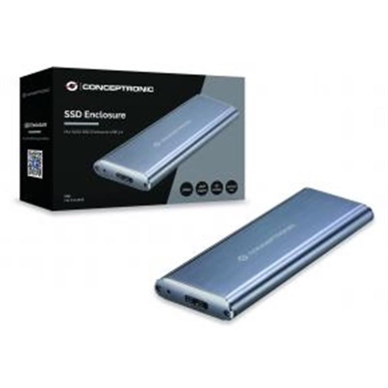 Conceptronic DDE03G behuizing voor opslagstations SDD-behuizing Grijs M.2