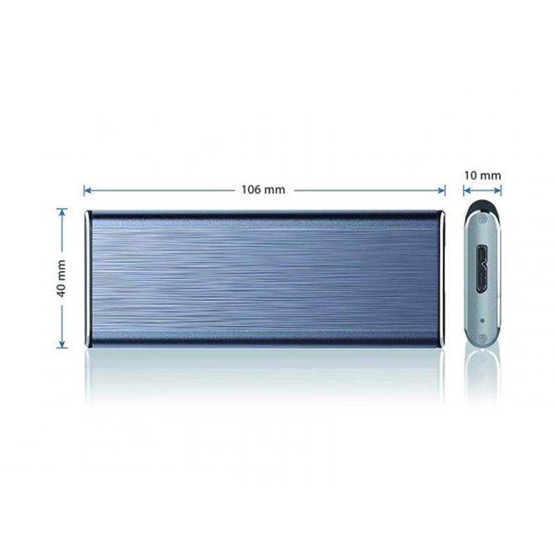 Conceptronic DDE03G behuizing voor opslagstations SDD-behuizing Grijs M.2