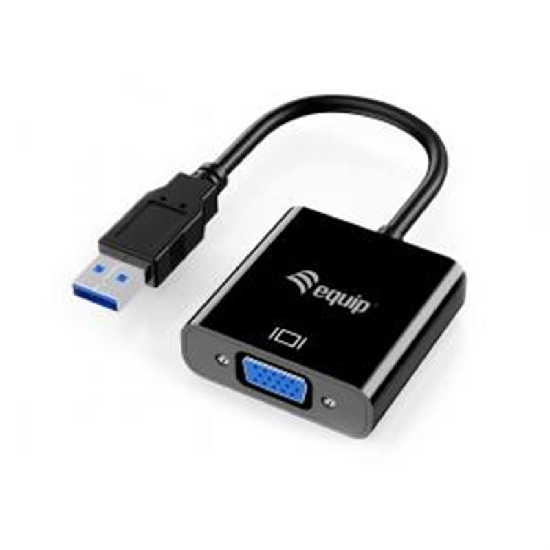 Equip 133384 USB grafische adapter 1920 x 1080 Pixels Zwart