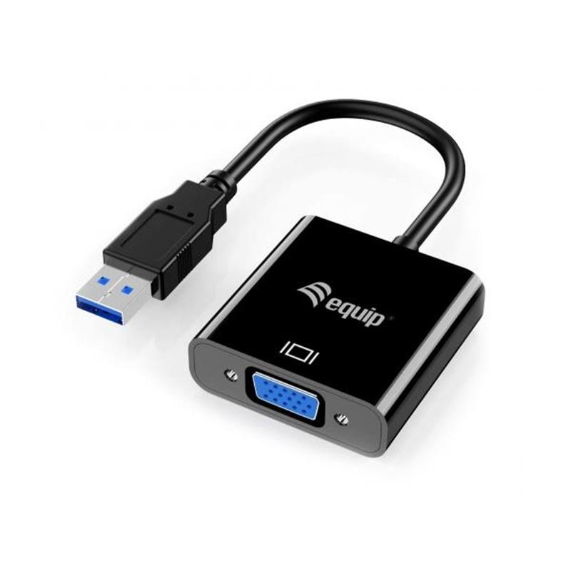 Equip 133384 USB grafische adapter 1920 x 1080 Pixels Zwart