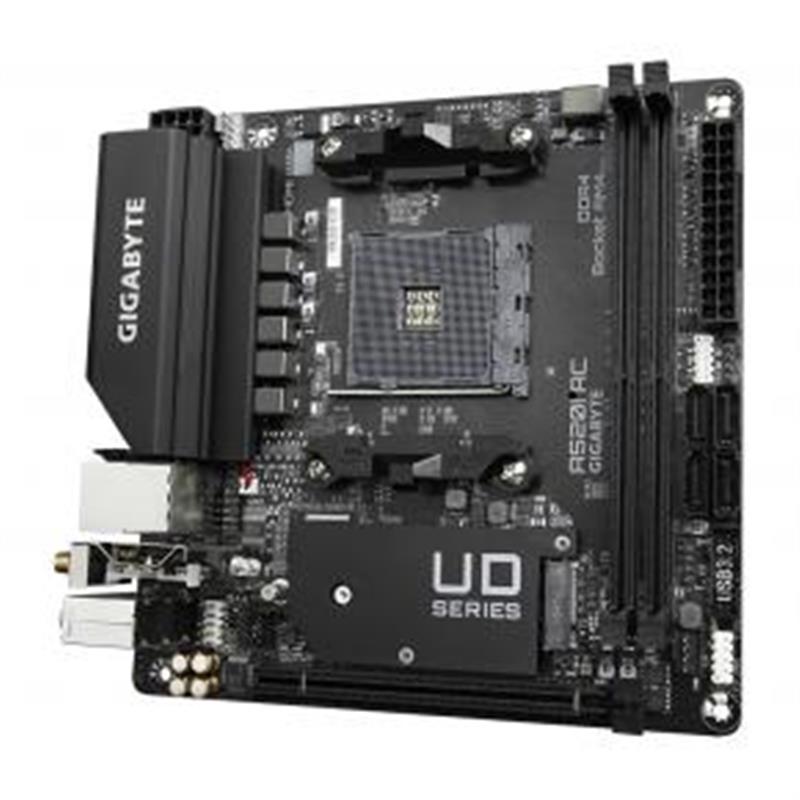 Gigabyte A520I AC moederbord AMD A520 Socket AM4 mini ITX