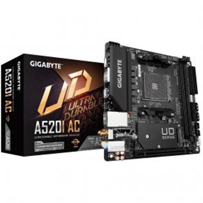 Gigabyte A520I AC moederbord AMD A520 Socket AM4 mini ITX
